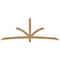 Ekena Millwork Davenport Timber Gable Bracket, Western Red Cedar, 96"W x 36"H x 3 1/2"D x 3 1/2"F, 9/12 Pitch GBW096X36X0404DAV00SWR - alternate 1